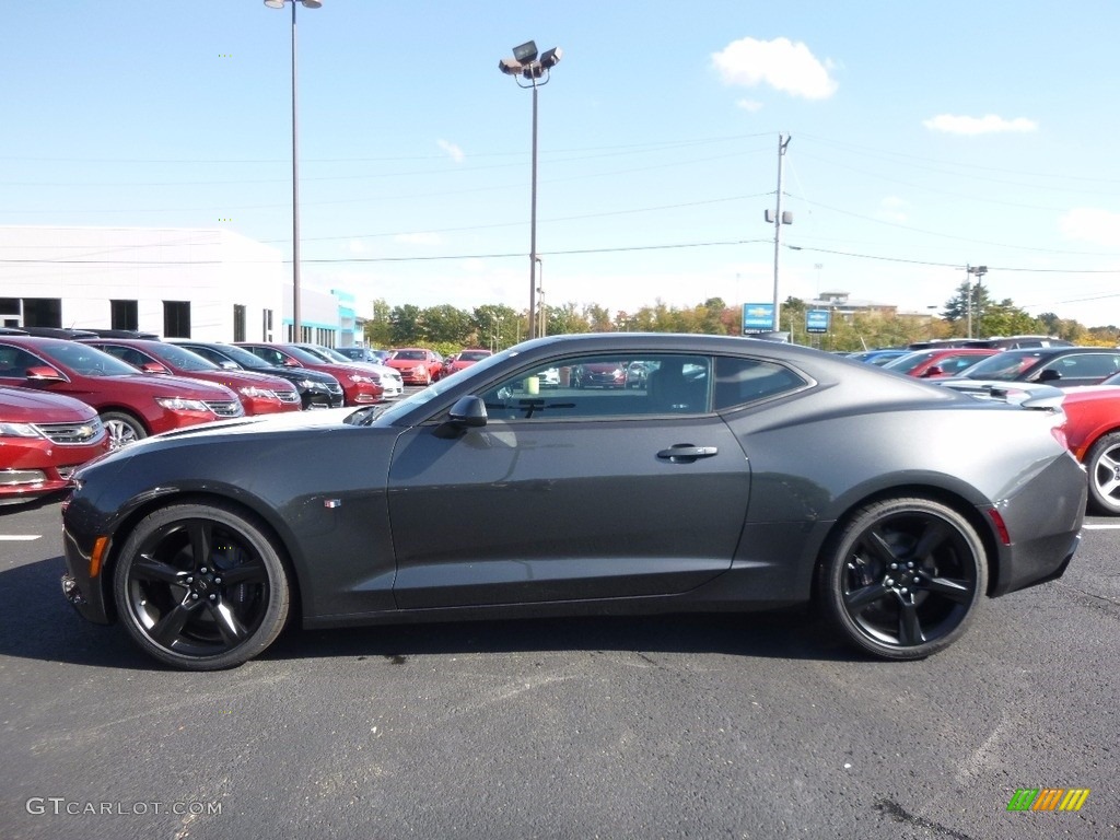 2017 Camaro SS Coupe - Nightfall Gray Metallic / Adrenaline Red photo #9