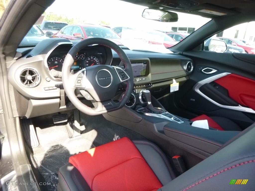 2017 Camaro SS Coupe - Nightfall Gray Metallic / Adrenaline Red photo #13