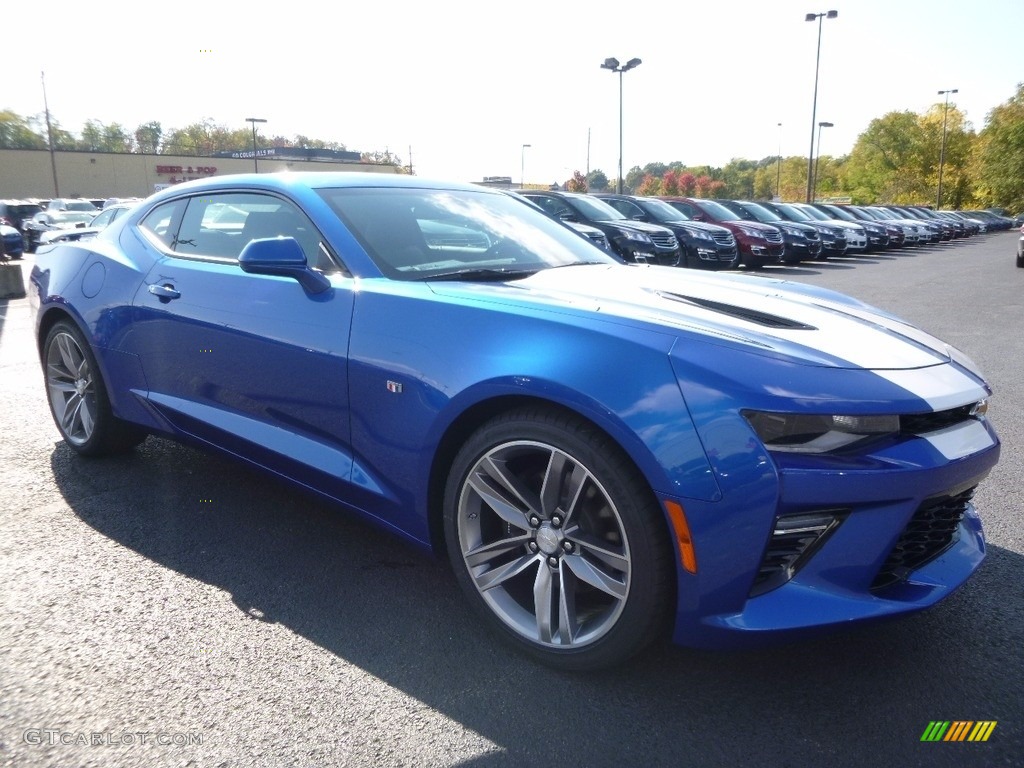 2017 Camaro SS Coupe - Hyper Blue Metallic / 50th Anniversary Jet Black/Dark Gray photo #4