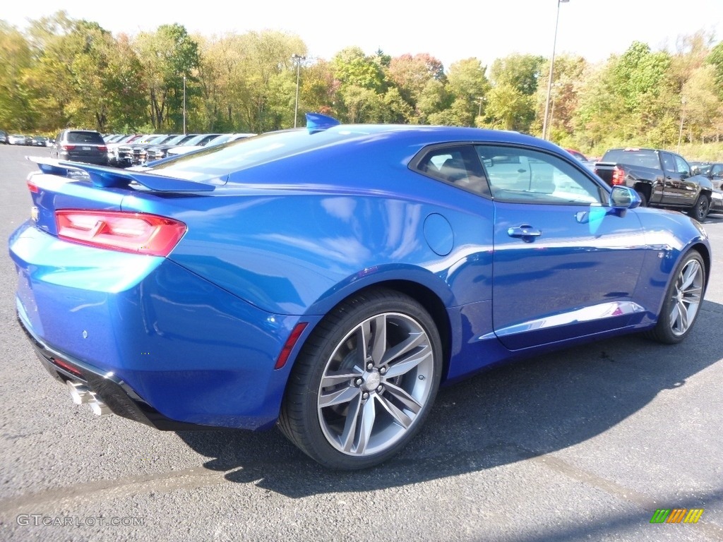 2017 Camaro SS Coupe - Hyper Blue Metallic / 50th Anniversary Jet Black/Dark Gray photo #6