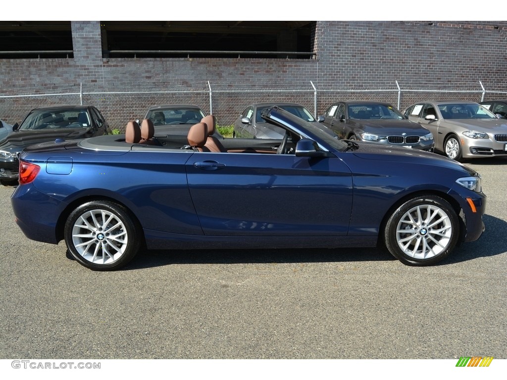 2016 2 Series 228i xDrive Convertible - Deep Sea Blue Metallic / Terra photo #3
