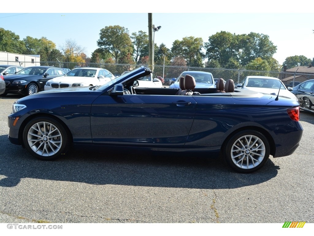 2016 2 Series 228i xDrive Convertible - Deep Sea Blue Metallic / Terra photo #7
