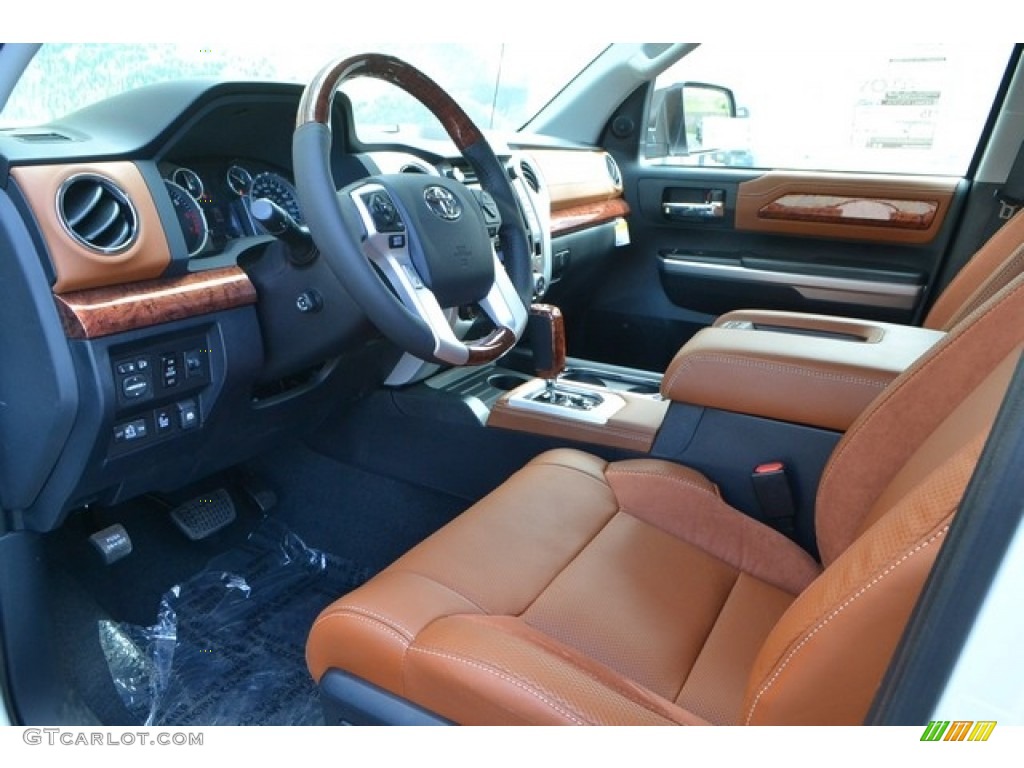 1794 Edition Black/Brown Interior 2017 Toyota Tundra 1794 CrewMax 4x4 Photo #116464561