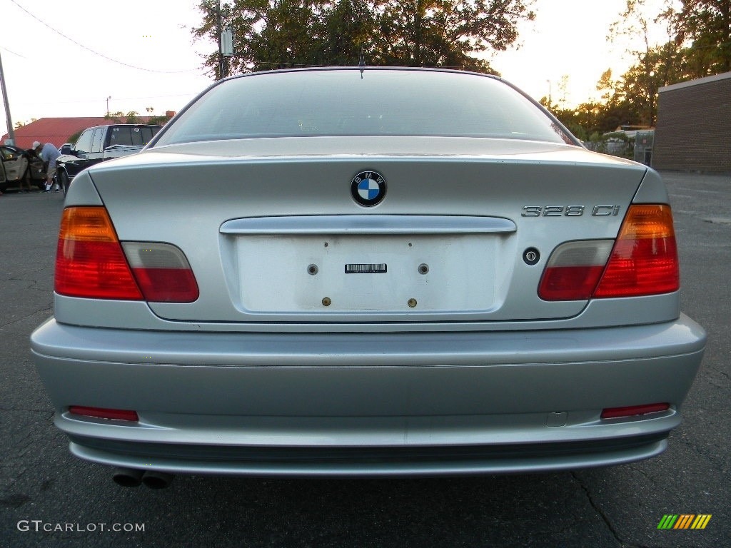 2000 3 Series 328i Coupe - Titanium Silver Metallic / Black photo #9