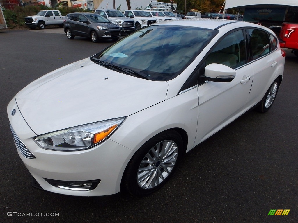 White Platinum 2016 Ford Focus Titanium Hatch Exterior Photo #116467060
