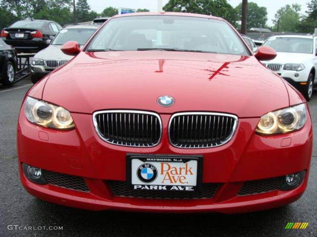 2009 3 Series 335xi Coupe - Crimson Red / Saddle Brown Dakota Leather photo #3