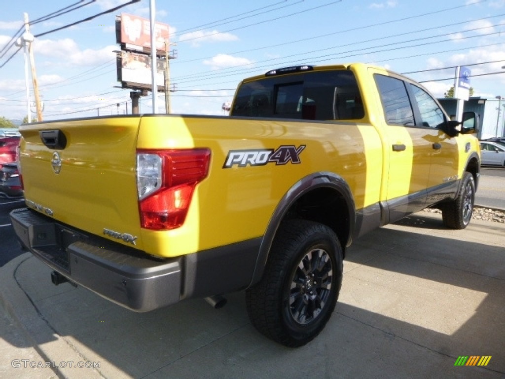 Solar Flare Yellow 2017 Nissan TITAN XD PRO-4X Crew Cab 4x4 Exterior Photo #116470987