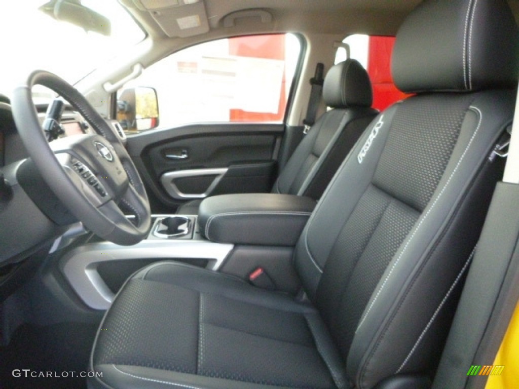 Black Interior 2017 Nissan TITAN XD PRO-4X Crew Cab 4x4 Photo #116471092