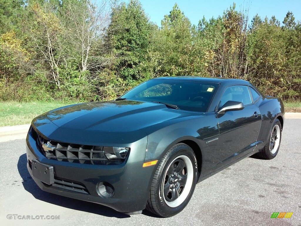 2013 Camaro LS Coupe - Ashen Gray Metallic / Black photo #2