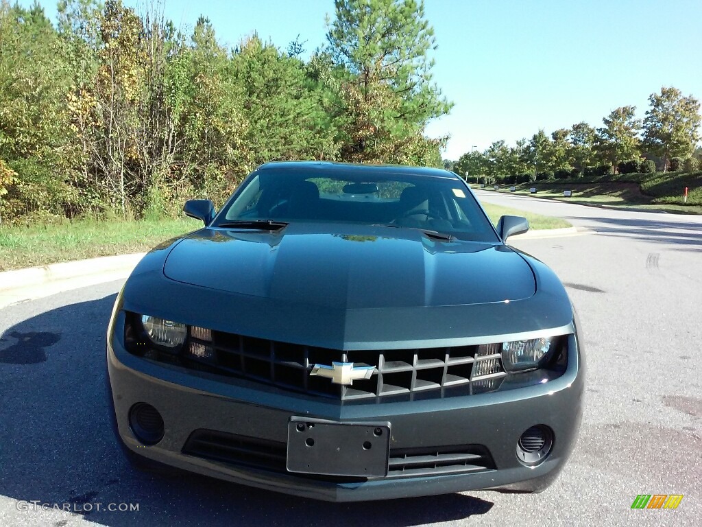 2013 Camaro LS Coupe - Ashen Gray Metallic / Black photo #3