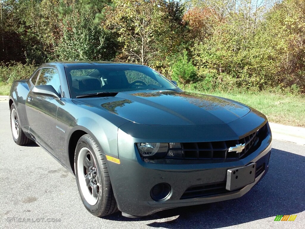 2013 Camaro LS Coupe - Ashen Gray Metallic / Black photo #4