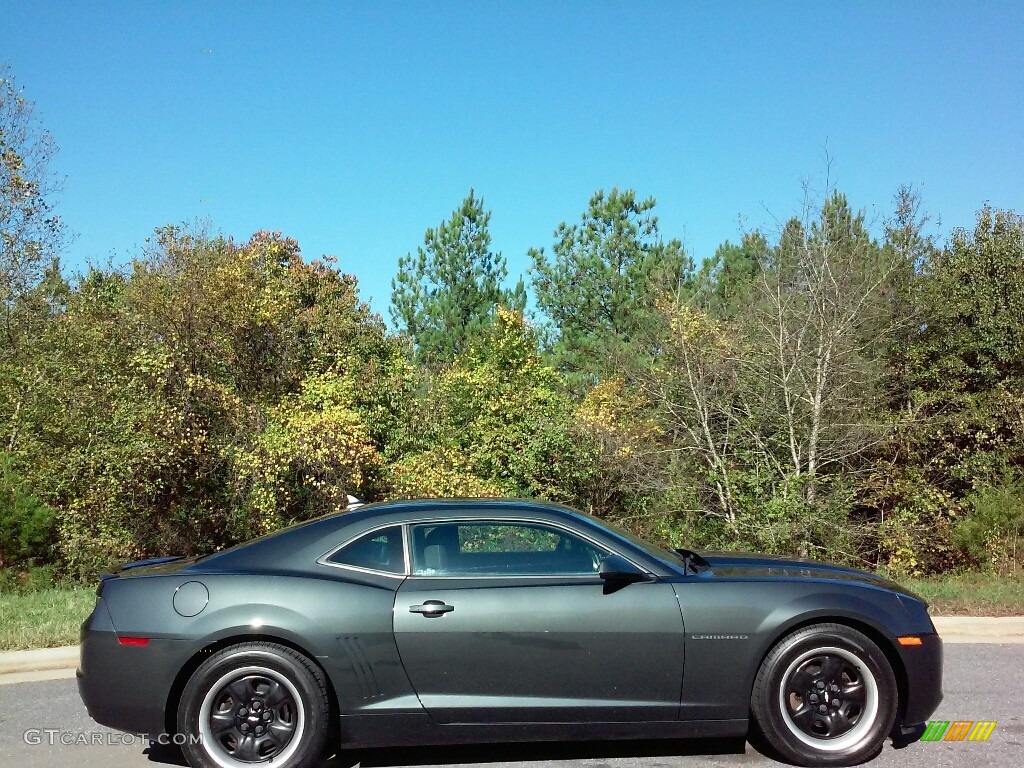 2013 Camaro LS Coupe - Ashen Gray Metallic / Black photo #5