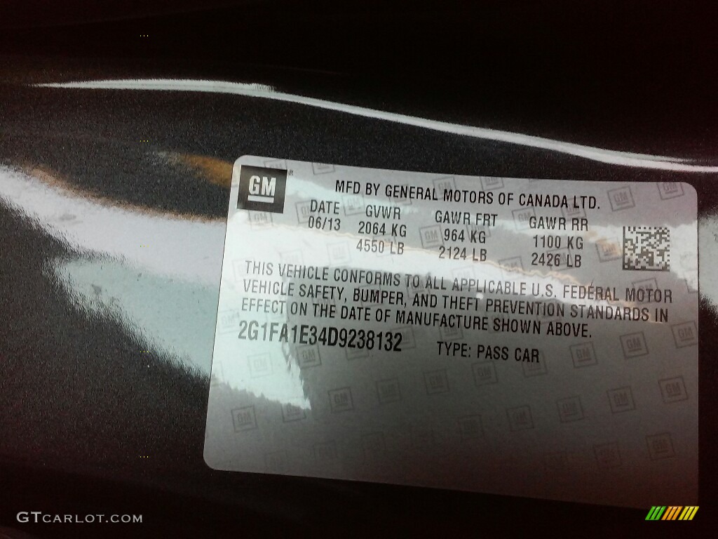 2013 Camaro LS Coupe - Ashen Gray Metallic / Black photo #22