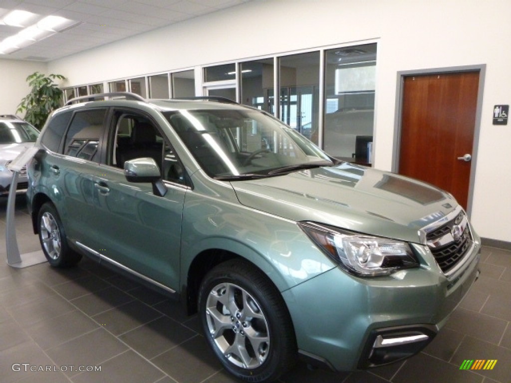 2017 Forester 2.5i Touring - Jasmine Green Metallic / Black photo #1