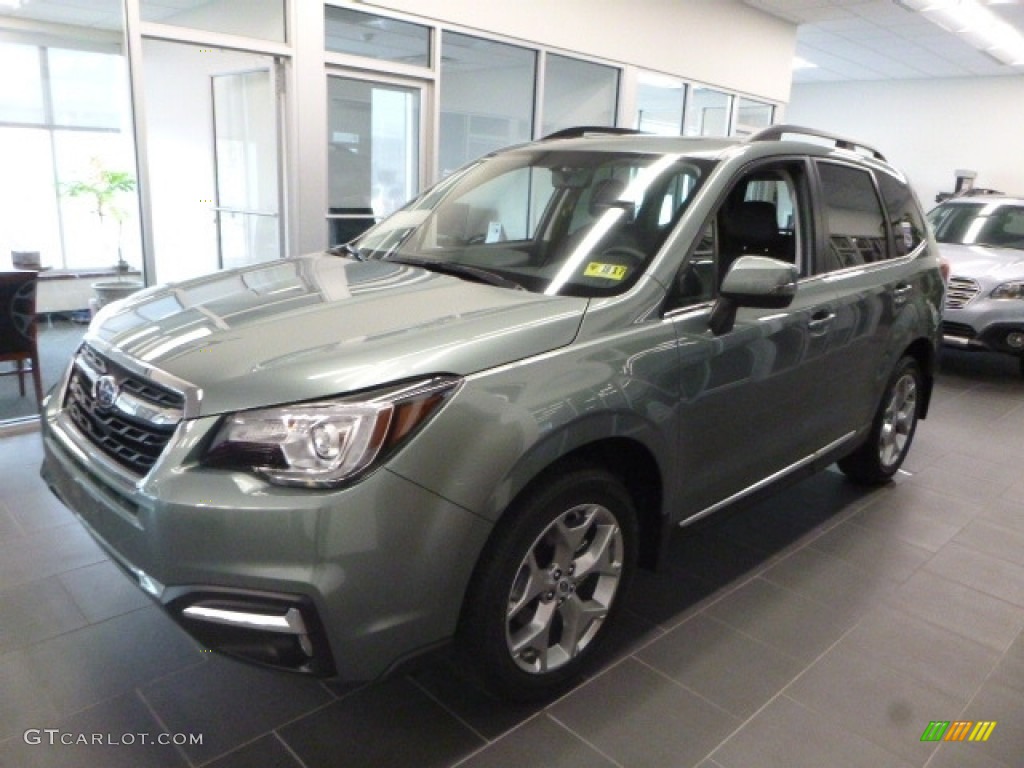 2017 Forester 2.5i Touring - Jasmine Green Metallic / Black photo #9