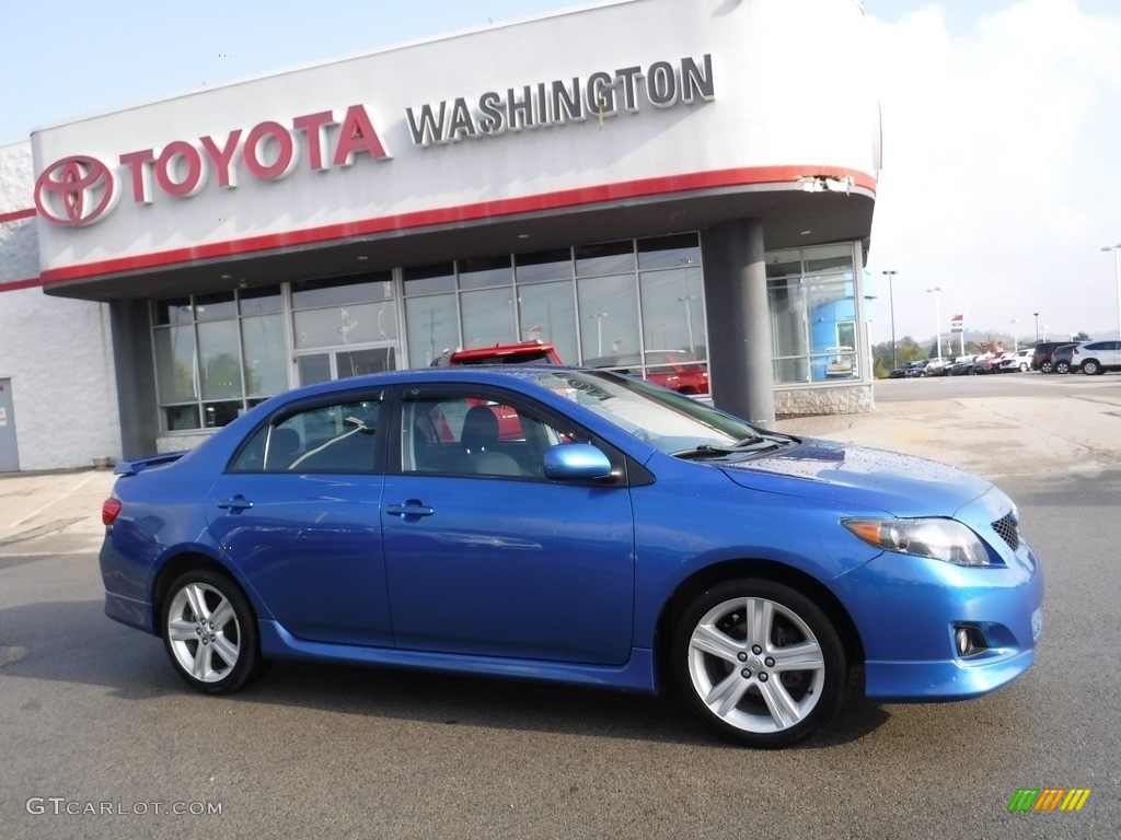 2009 Corolla XRS - Blue Streak Metallic / Dark Charcoal photo #2