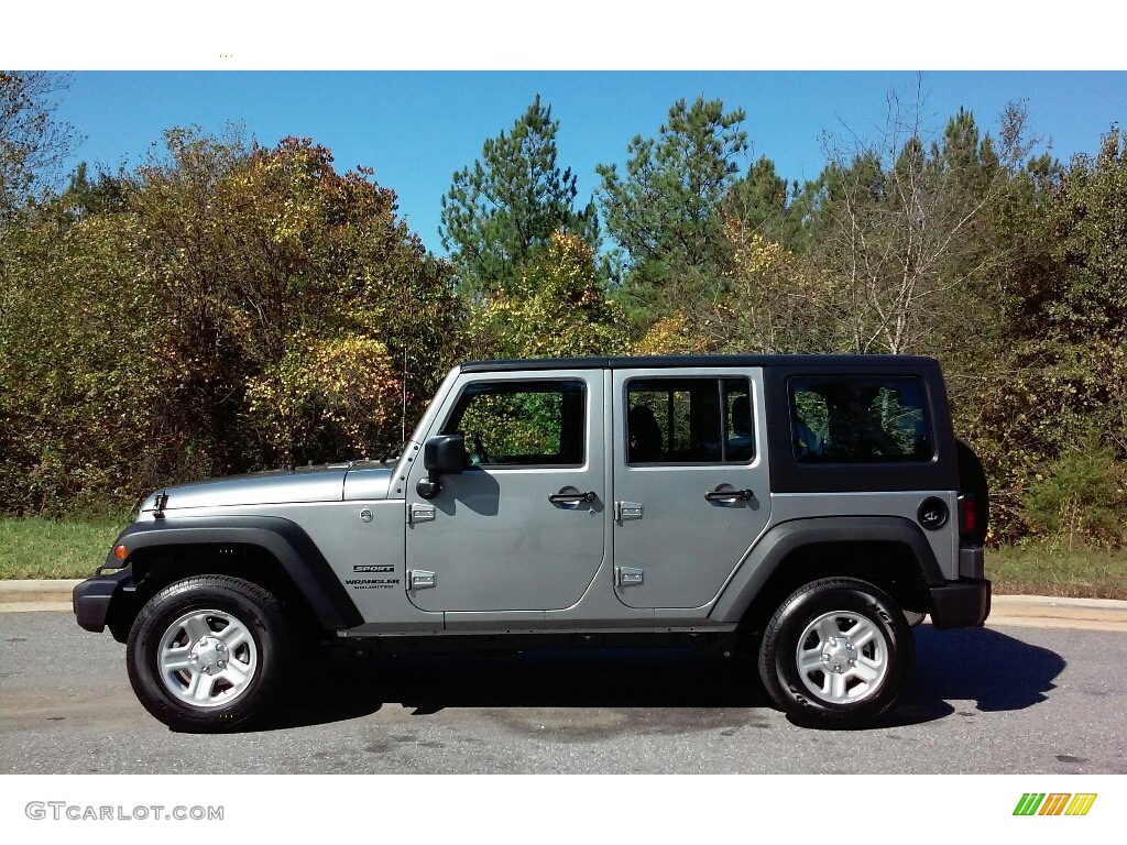 2017 Wrangler Unlimited Sport 4x4 RHD - Billet Silver Metallic / Black photo #5