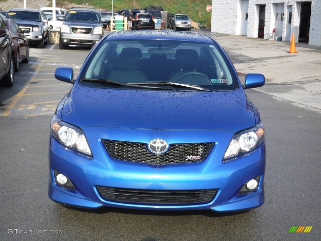 2009 Corolla XRS - Blue Streak Metallic / Dark Charcoal photo #5