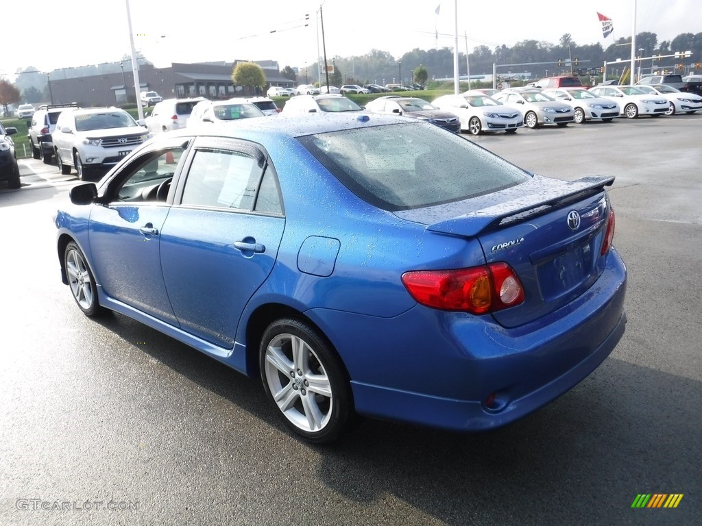 2009 Corolla XRS - Blue Streak Metallic / Dark Charcoal photo #8