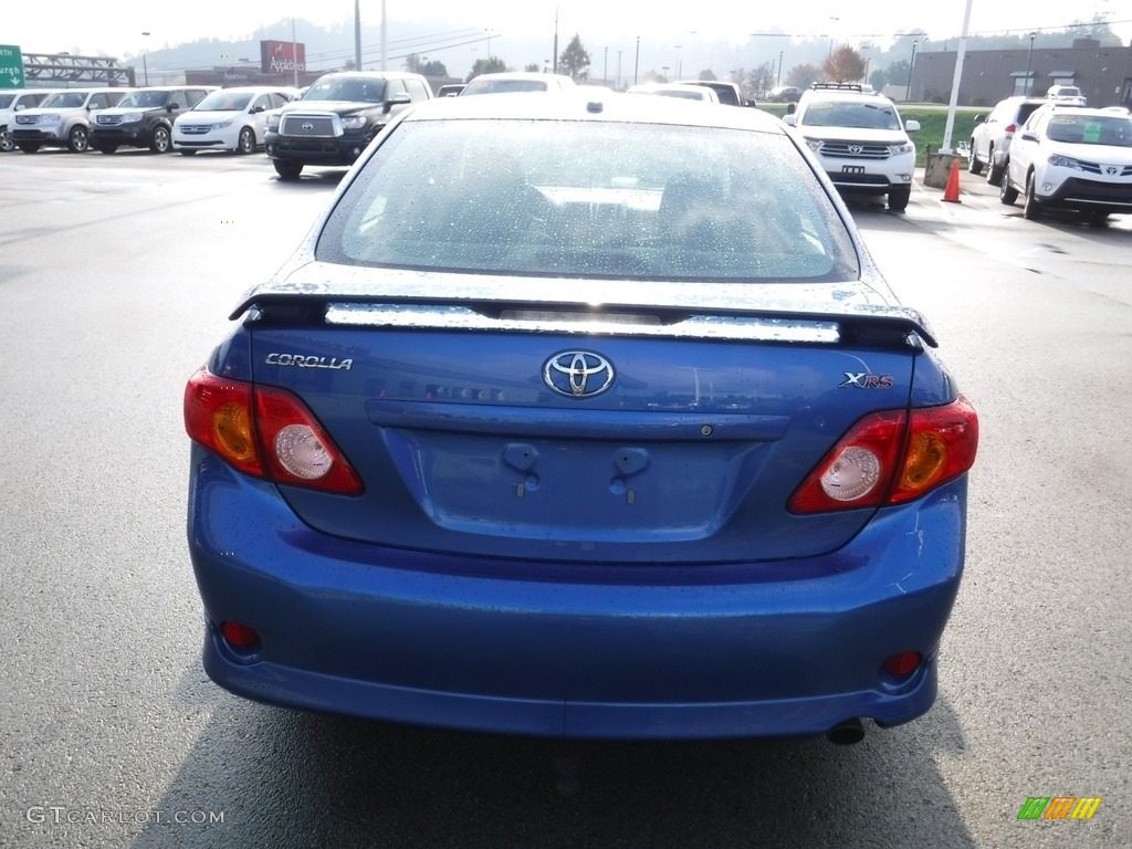2009 Corolla XRS - Blue Streak Metallic / Dark Charcoal photo #9