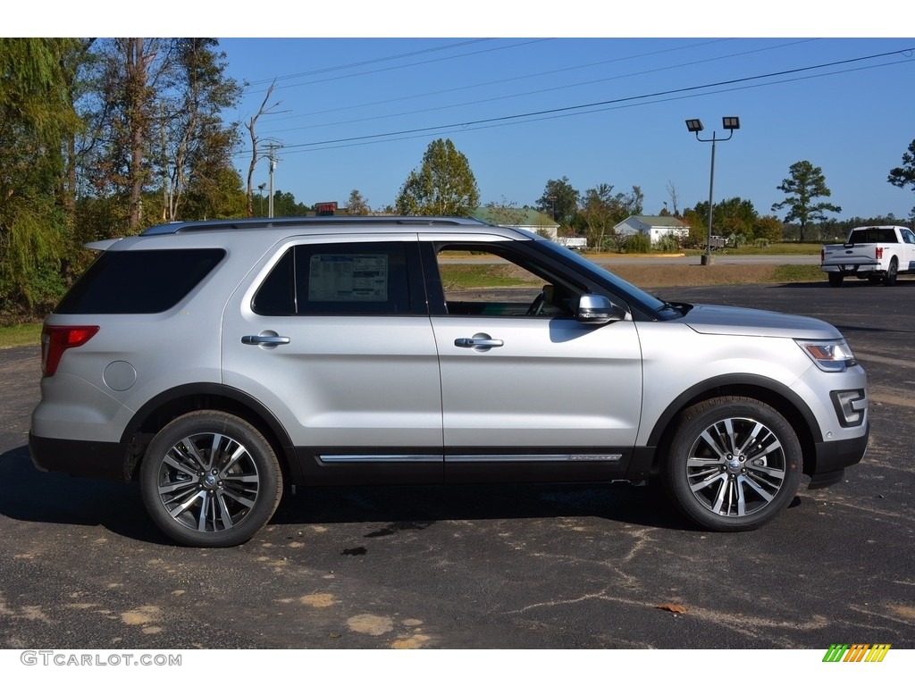 2017 Explorer Platinum 4WD - Ingot Silver / Ebony Black photo #2