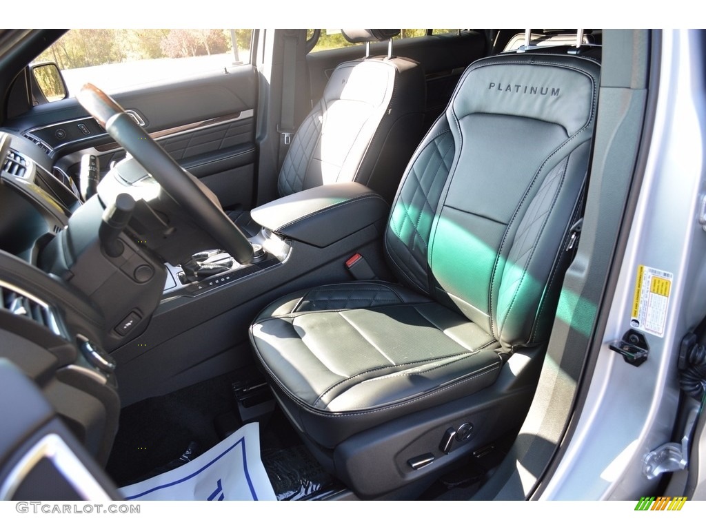 Ebony Black Interior 2017 Ford Explorer Platinum 4WD Photo #116474758