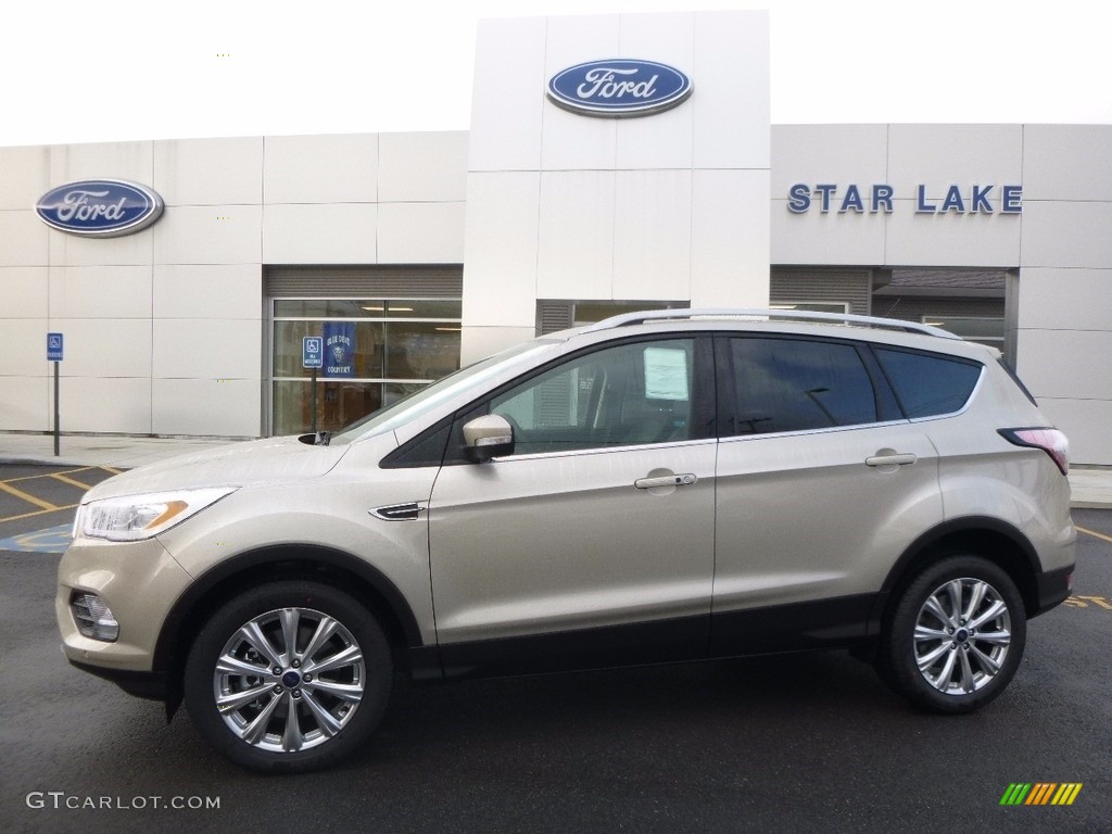 2017 Escape Titanium 4WD - White Gold / Charcoal Black photo #1