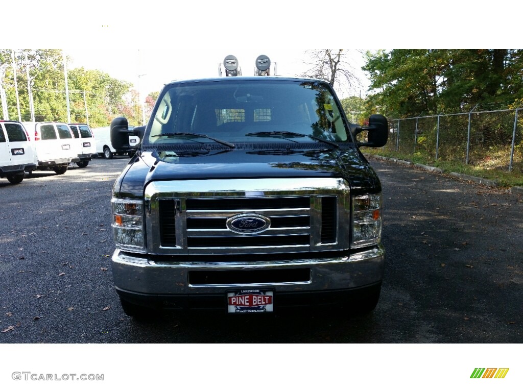 2014 E-Series Van E350 XLT Extended 15 Passenger Van - Black / Medium Flint photo #1