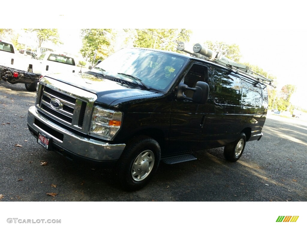 2014 E-Series Van E350 XLT Extended 15 Passenger Van - Black / Medium Flint photo #2