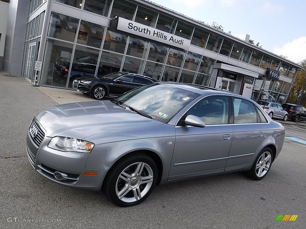 2006 A4 2.0T quattro Sedan - Light Silver Metallic / Ebony photo #1