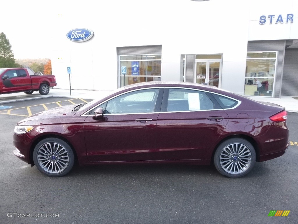 2017 Fusion SE AWD - Burgundy Velvet / Ebony photo #8