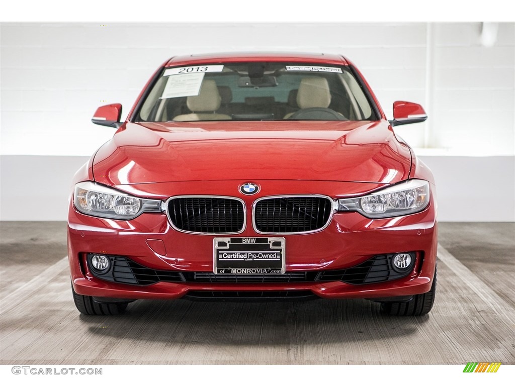 2013 3 Series 328i Sedan - Melbourne Red Metallic / Venetian Beige photo #2