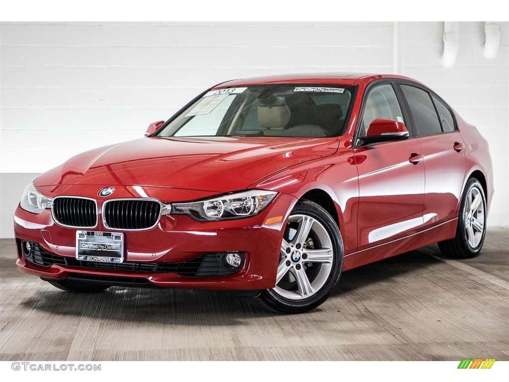 2013 3 Series 328i Sedan - Melbourne Red Metallic / Venetian Beige photo #14