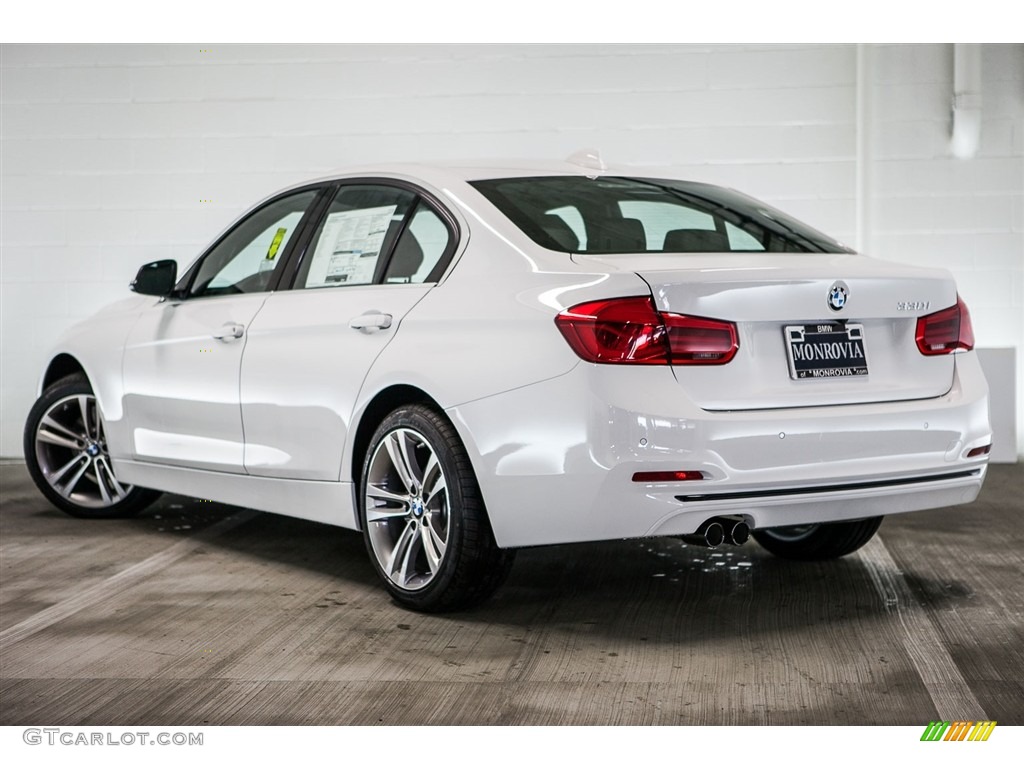 2017 3 Series 330i Sedan - Alpine White / Black photo #3