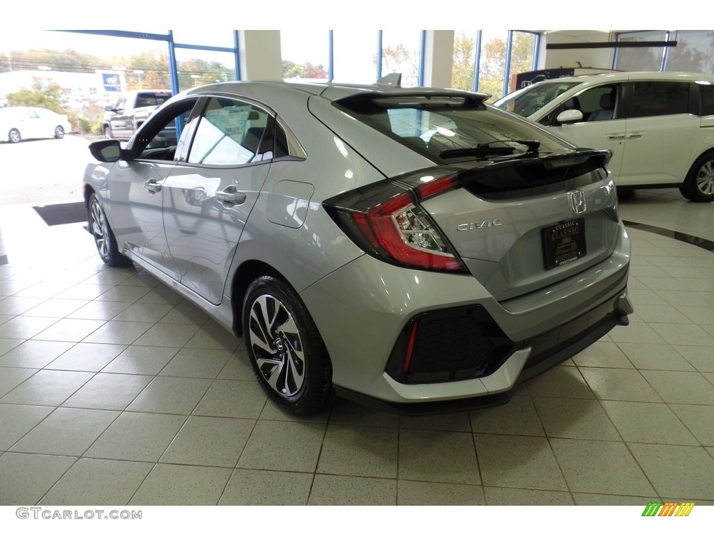Lunar Silver Metallic 2017 Honda Civic LX Hatchback Exterior Photo #116481979
