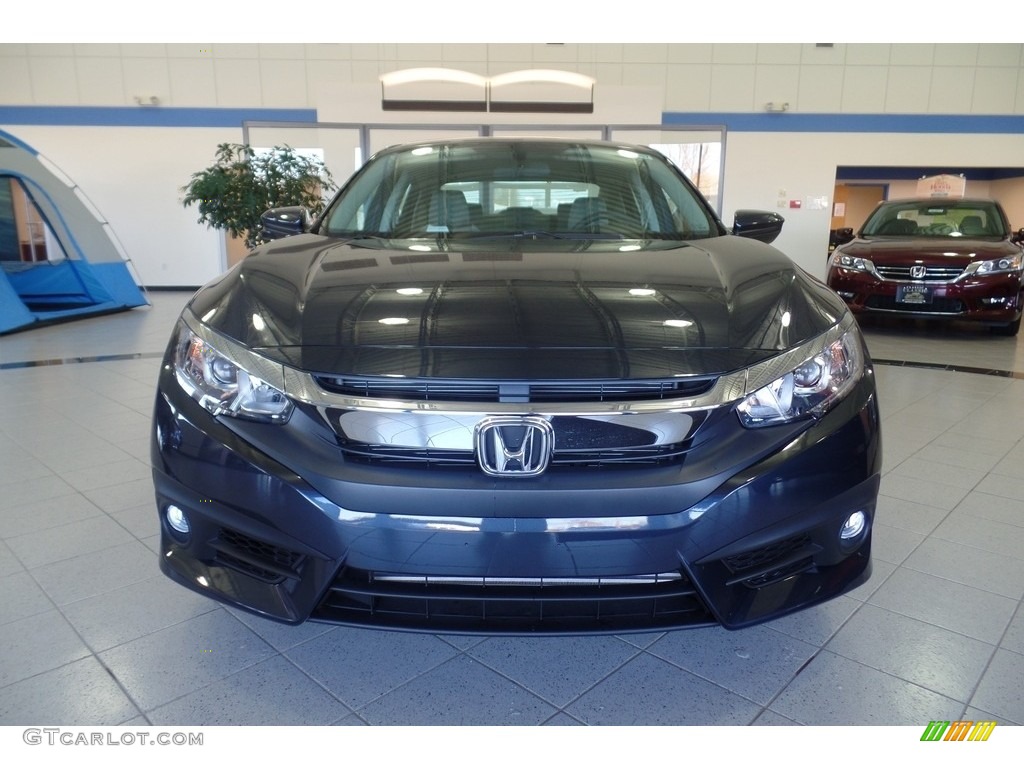 Cosmic Blue Metallic 2017 Honda Civic EX-T Sedan Exterior Photo #116482285