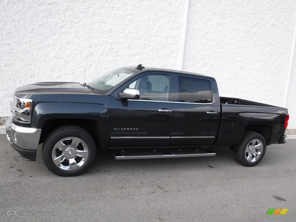 Graphite Metallic 2017 Chevrolet Silverado 1500 LTZ Crew Cab 4x4 Exterior Photo #116482399