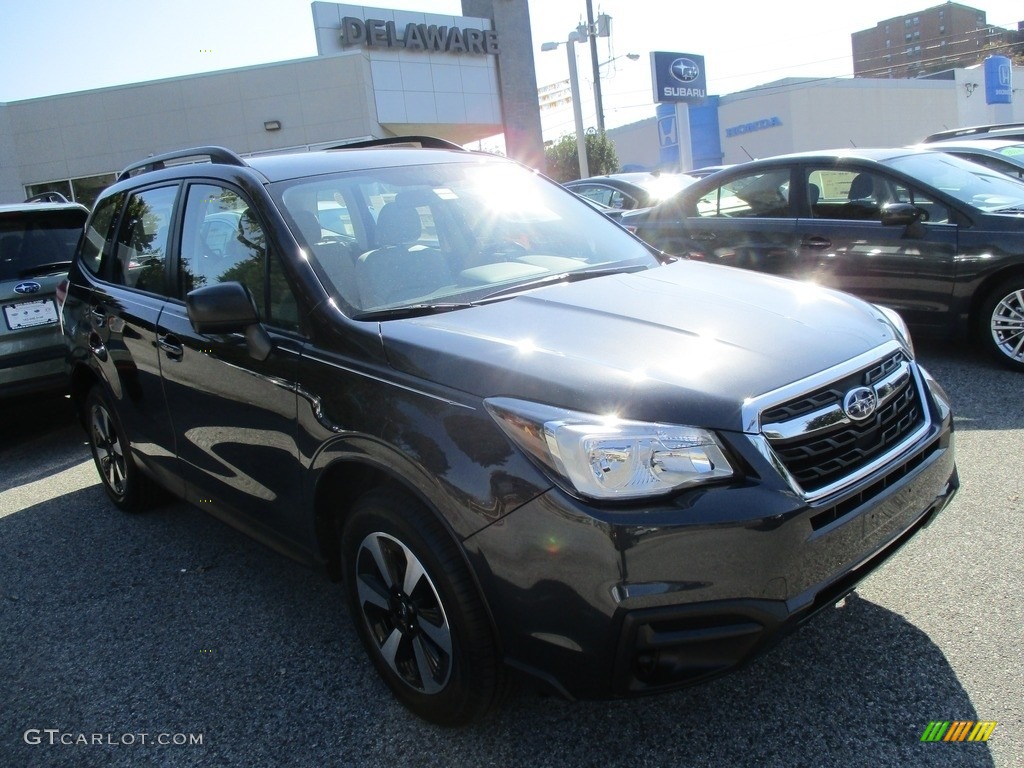 2017 Forester 2.5i - Dark Gray Metallic / Gray photo #1