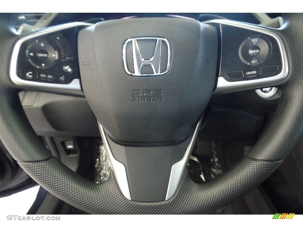 2017 Honda Civic EX-T Sedan Gray Steering Wheel Photo #116482585