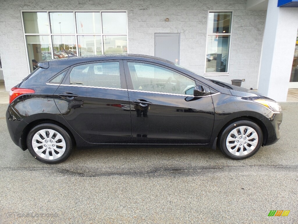Black Noir Pearl 2017 Hyundai Elantra GT Standard Elantra GT Model Exterior Photo #116482879