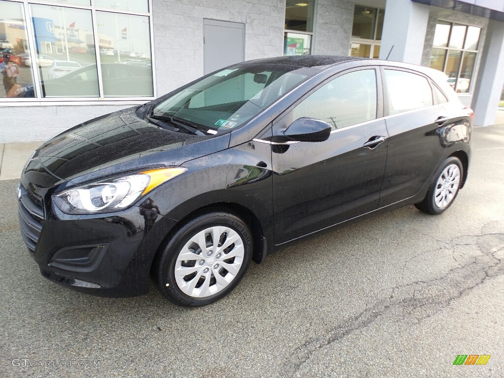 Black Noir Pearl 2017 Hyundai Elantra GT Standard Elantra GT Model Exterior Photo #116482966