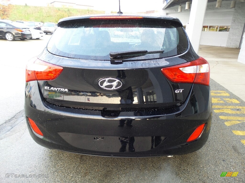 Black Noir Pearl 2017 Hyundai Elantra GT Standard Elantra GT Model Exterior Photo #116483020