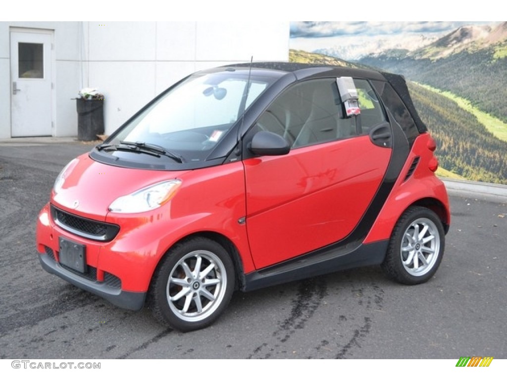 2009 fortwo passion cabriolet - Rally Red / Design Black photo #5