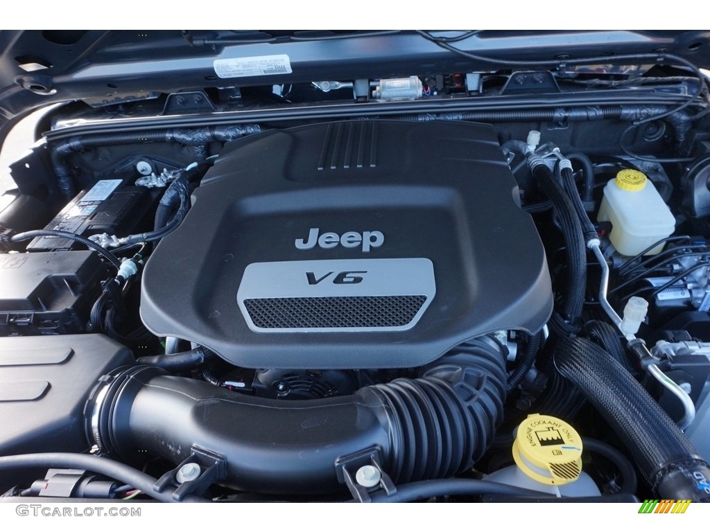 2017 Jeep Wrangler Unlimited Sport 4x4 3.6 Liter DOHC 24-Valve VVT V6 Engine Photo #116484685
