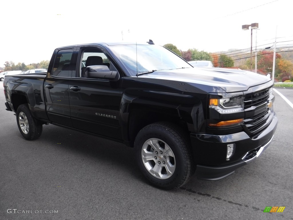 2017 Silverado 1500 LT Double Cab 4x4 - Black / Jet Black photo #6