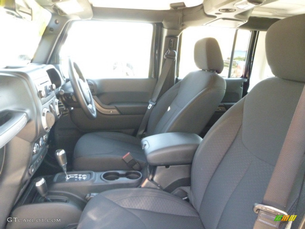 Black Interior 2015 Jeep Wrangler Unlimited Sport RHD 4x4 Photo #116488158