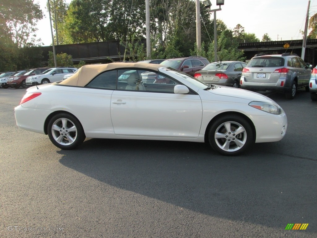 2007 Solara SLE V6 Convertible - Blizzard White Pearl / Ivory photo #5