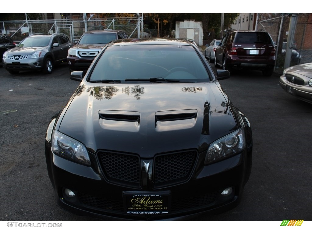 2009 G8 GT - Panther Black / Onyx/Red photo #3