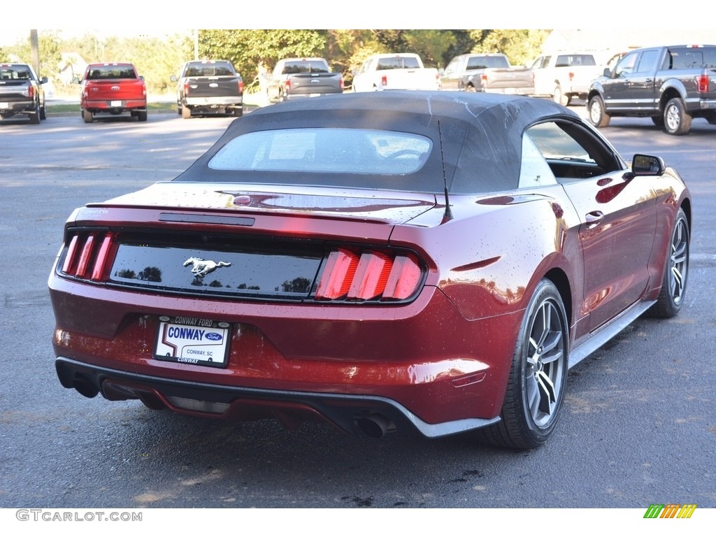 2016 Mustang EcoBoost Premium Convertible - Ruby Red Metallic / Ebony photo #3
