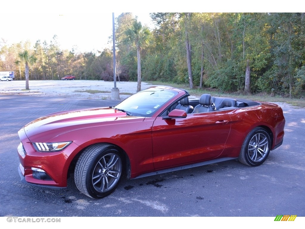 2016 Mustang EcoBoost Premium Convertible - Ruby Red Metallic / Ebony photo #13